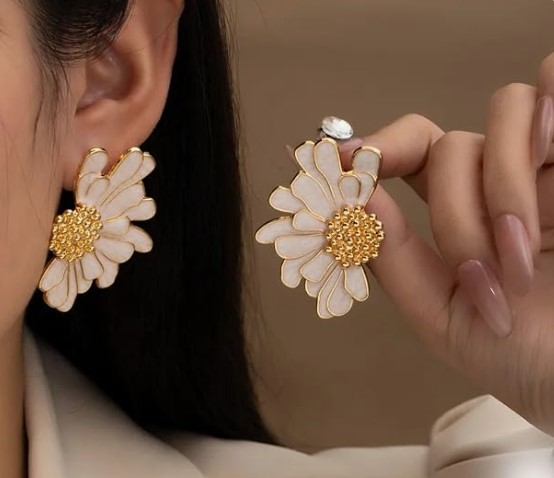 Korean Floral Earring